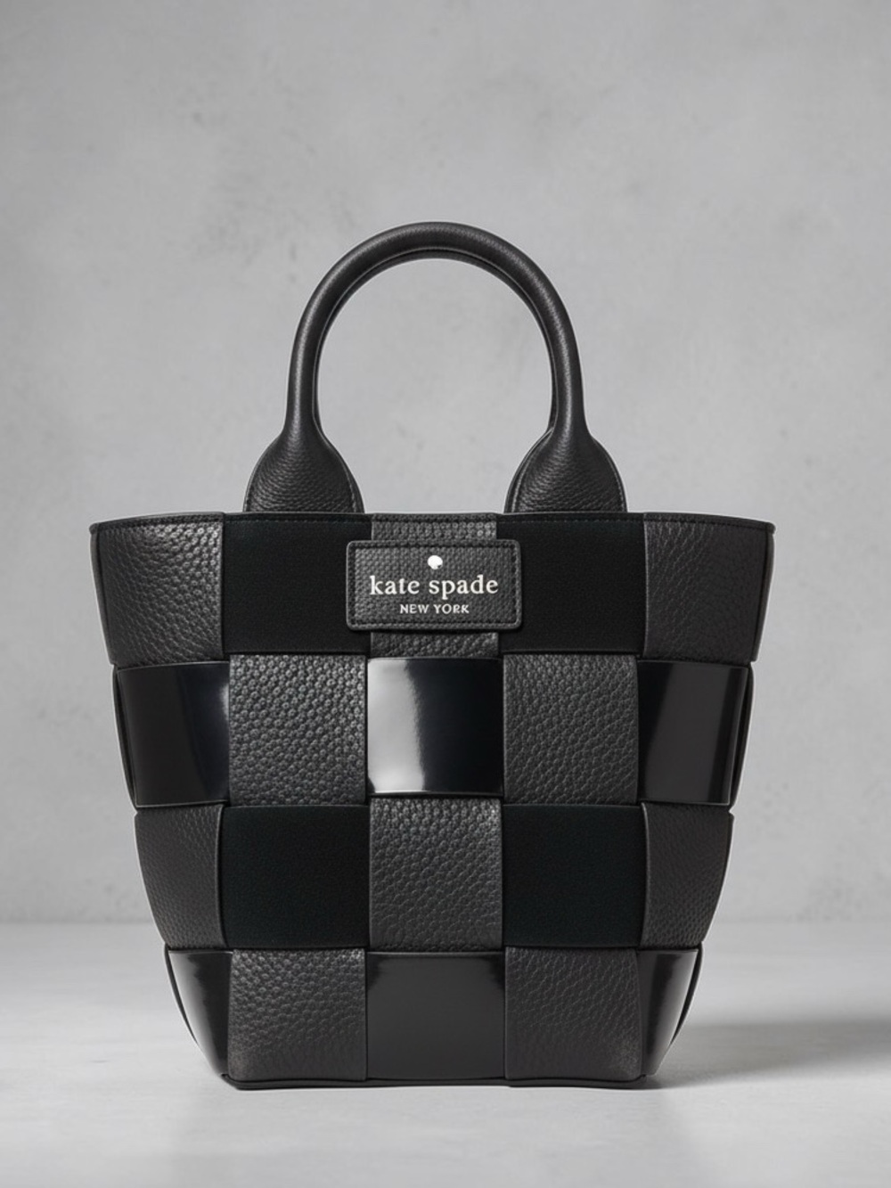 KATE SPADE Black Patent Mini Tote -NWT